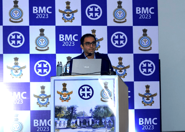 Dr. Edmond Fernandes addresses the Bangalore Medical Congress 2023